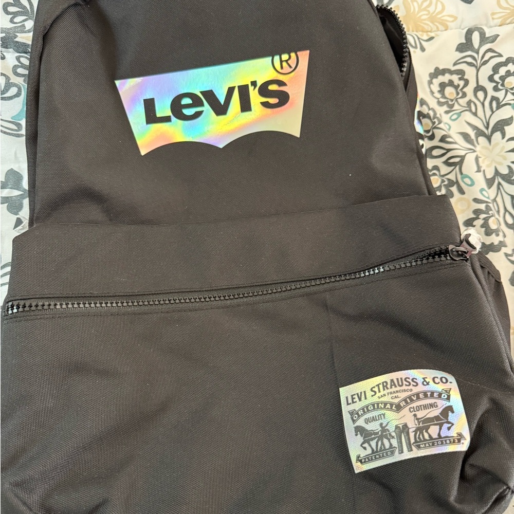 Levi's Black Backpack Sleek Durable Design